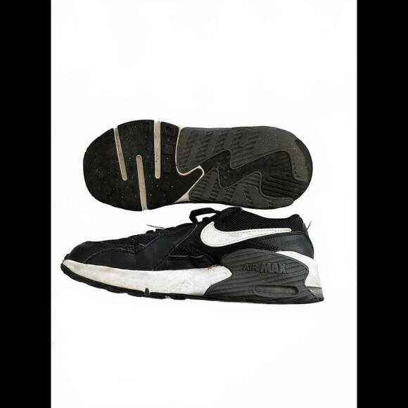 Nike Air Max Kids' Running Shoes - Size 3Y - Black/White W5 - Picture 3 of 4